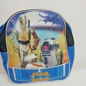 Star Wars The Force Awakens Back Pack 11"X11" Blue & Blacksee Picture